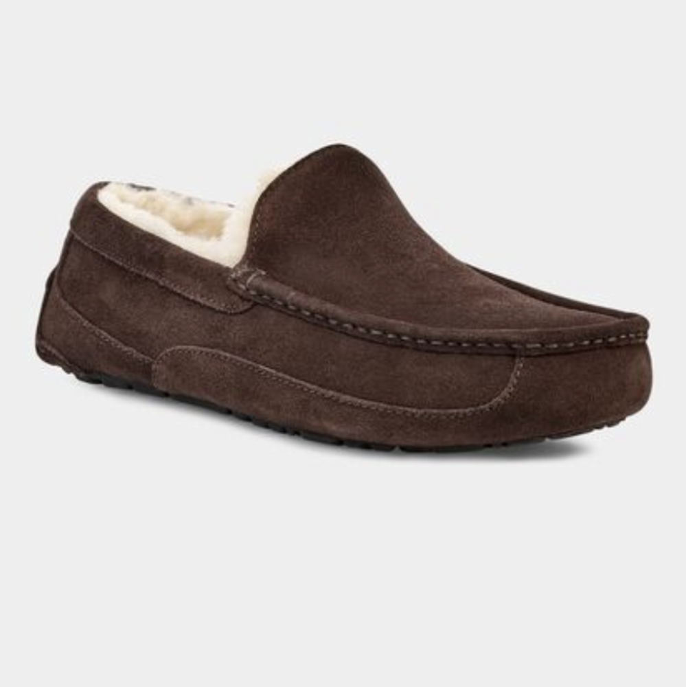UGG Mens Ascot Slippers Size 7 Espresso